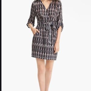 Amy' Silk Faux Wrap Dress